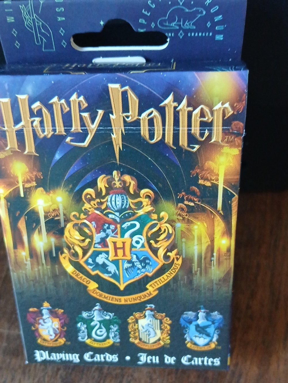 Warner Bros. Harry Potter Hogwarts Crest Playing Cards - Blue, Gold, Red